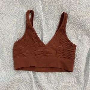 Seamless Bralette Size XS In an Orangey Brown
